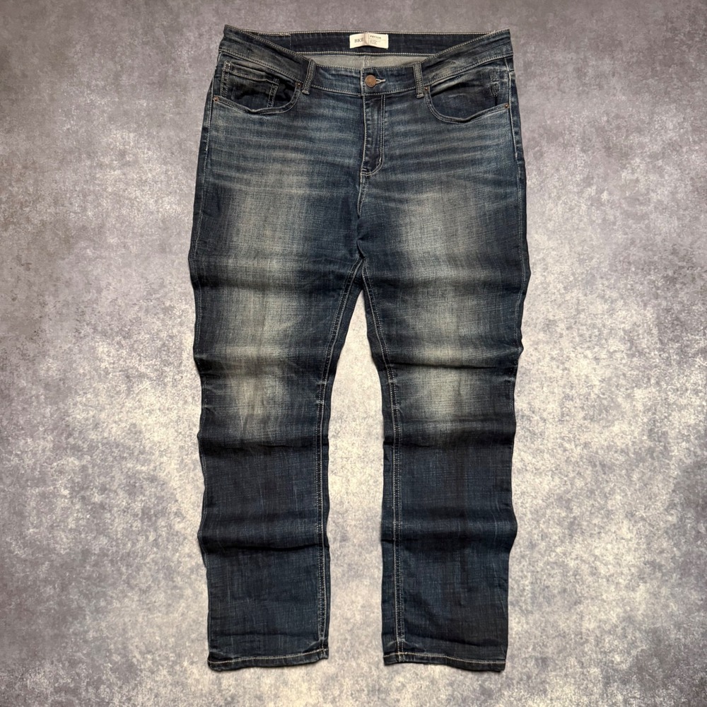 BKE Payton Universal Fit Straight Leg Jeans Dark Wash Womens 32x31